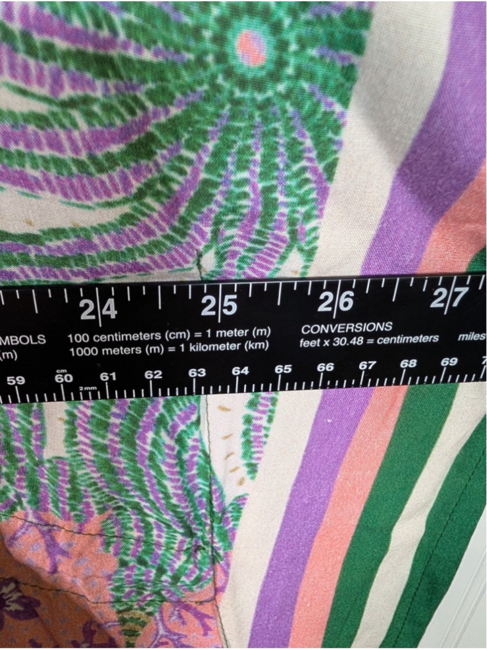 Sigal by Anthropologie Seashell Kaftan Maxi Dress Pink Green One Size Like New - Picture 7 of 7